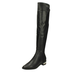 Ladies Spot On Over The Knee High Leg Boots