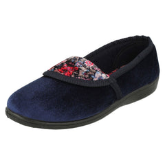 Ladies Spot On Floral Pattern Slippers
