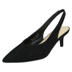Ladies Spot On Heeled Stiletto Slingback Heels F90111