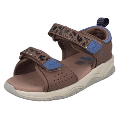 Childrens PLAYPRINT Collection By Clarks Big Cat Detailed Sandals Clowder Print