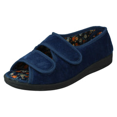 Ladies Four Seasons Floral Lined Slippers Mary