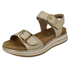 Ladies Remonte Faux Buckles Sandals D1J51