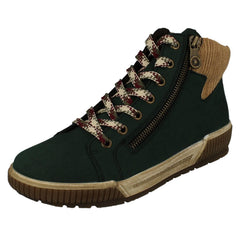 Ladies Rieker Fleece Lined Dual Fastening Ankle Boots N0709