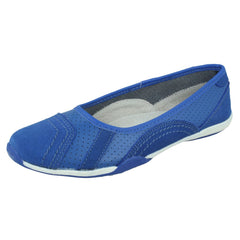 Ladies Down To Earth Flat Ballerina Shoes