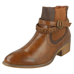 Ladies Down To Earth Heeled Ankle Boots