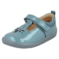 Girls Startrite T-Bar Laser Detailed Shoes Puzzle