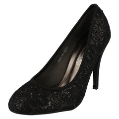 Ladies Spot On High Heel Court Lace Design