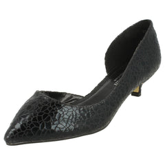 Ladies Savannah Cut Out Side Kitten Heel