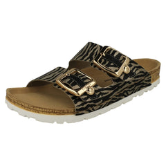 Ladies Rieker Mule Sandals With Adjustable Straps 69850