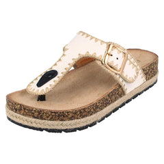 Ladies Down To Earth Toe Post Sandals F12105