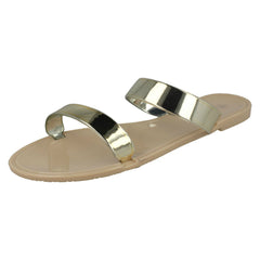 Ladies Spot On Two Strap Sandals