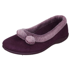 Ladies Rosebank Memory Foam Slippers Lucy