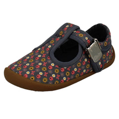 Girls Clarks Canvas T-Bar Roamer Fly T