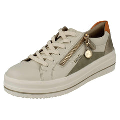 Ladies Remonte Zip Detail Trainers D1C01