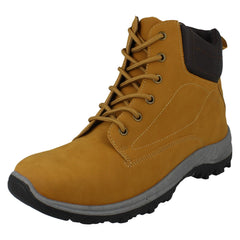 Mens Spot On Casual Lace Up Ankle Boots A3075