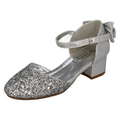 Girls Spot On Ankle Strap Party Shoes H3085