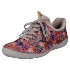 Ladies Rieker Ready2Go Slip On Jungle Print Trainers 52567