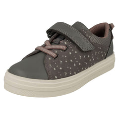 Girls Clarks Sneaker Style Hook & Loop Summer Shoes - Nova Beat K