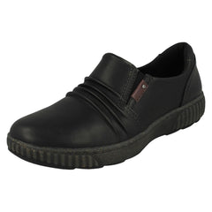 Ladies Clarks Ruffle Detailed Gusset Side Shoes Magnolia Faye