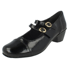 Ladies Rieker Block Heel Shoes 41758