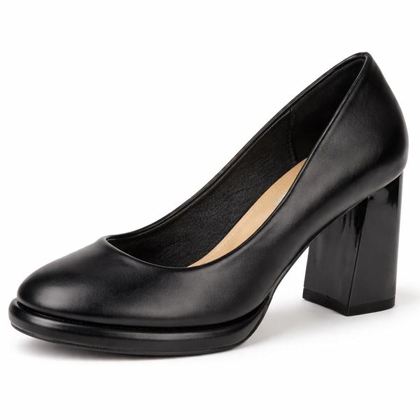 Womens Anne Michelle Block Heeled Court Shoes F90121