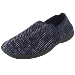 Mens Spot On Chequered Full Slipper X2034