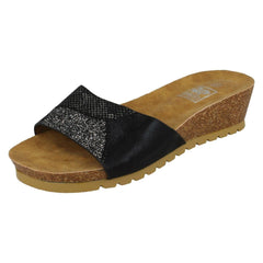 Ladies Down To Earth Mid Cork Wedge Sandals