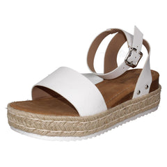 Ladies Savannah Ankle Strap Wide Fit Sandals F12042