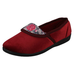 Ladies Spot On Floral Pattern Slippers