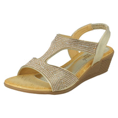 Ladies Savannah Wedge Heeled Sandals F12131