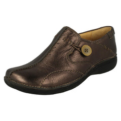 Ladies Clarks Un Structured Slip On Shoes Un Loop