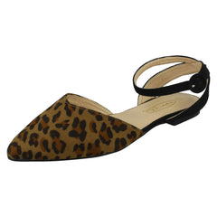 Ladies Spot On Wide Fit Ankle Strap Shoes F80535
