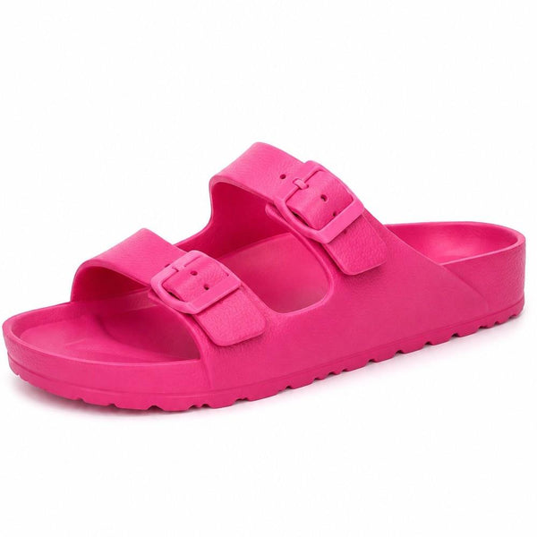 Ladies Spot On Buckle Strap Mule F00384