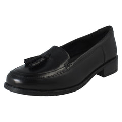 Ladies Clarks Tassel Detailed Slip On Loafer Shoes Havisham Edge