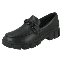 Girls Clarks Chunky Sole School Shoes Evyn Walk Y