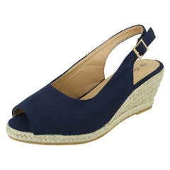 Ladies Savannah Wide Fit Wedges F2295