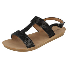 Ladies Savannah Casual T-Bar Sandals