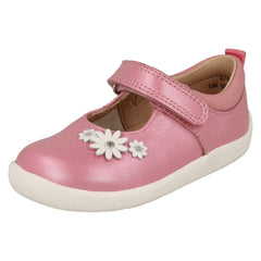 Girls Startrite Flower Detailed Shoes - Fairy Tale