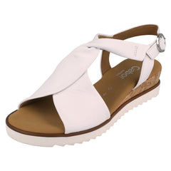 Ladies Gabor Wedge Open Toe Sandals With Buckle Fastening 62.751