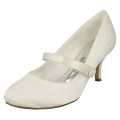 Ladies Anne Michelle Low Heel Wedding Shoes
