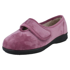 Ladies DB Shoes Casual Velour Slippers Fountain