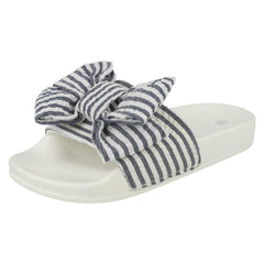 Girls Spot On Stripey Sliders