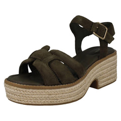 Ladies Clarks Platform Wedge Sandals Coledale Strap