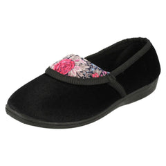 Ladies Spot On Floral Pattern Slippers