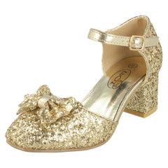 Girls Spot On Glitter Party Shoes H3081