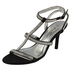 Ladies Anne Michelle Bar Strap Heeled Sandal