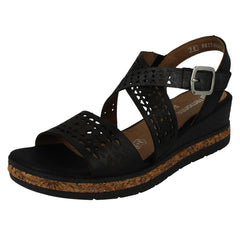 Ladies Remonte Streppy Wedge Heel Sandal D3069