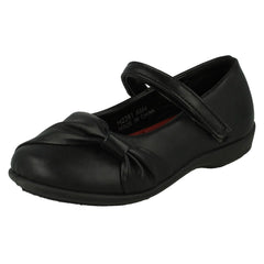 Girls Spot On Side Bow Detail School Shoes
