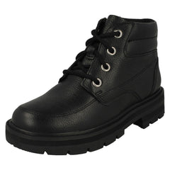 Girls Clarks Lace Up Detailed Ankle Boots Prague Zip