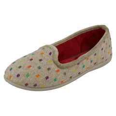 Ladies Padders Slip On Textile Slippers - Albertine